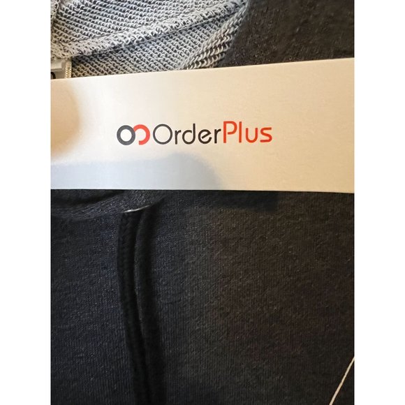 OC Order Plus Hoodie Sweatshirt Womens Medium Gray Face Outline Graphic NEW - Picture 3 of 9